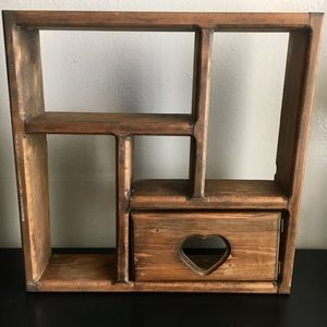 Decorative Wooden Heart Shelf
